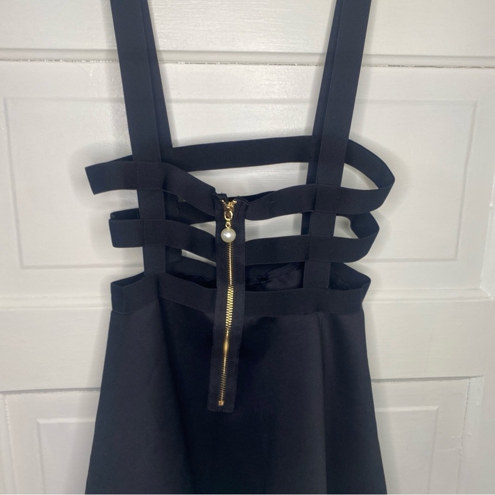 URBAN COCO Elastic Top Suspender Skater Women's Skirt Size Small - Picture 3 of 6